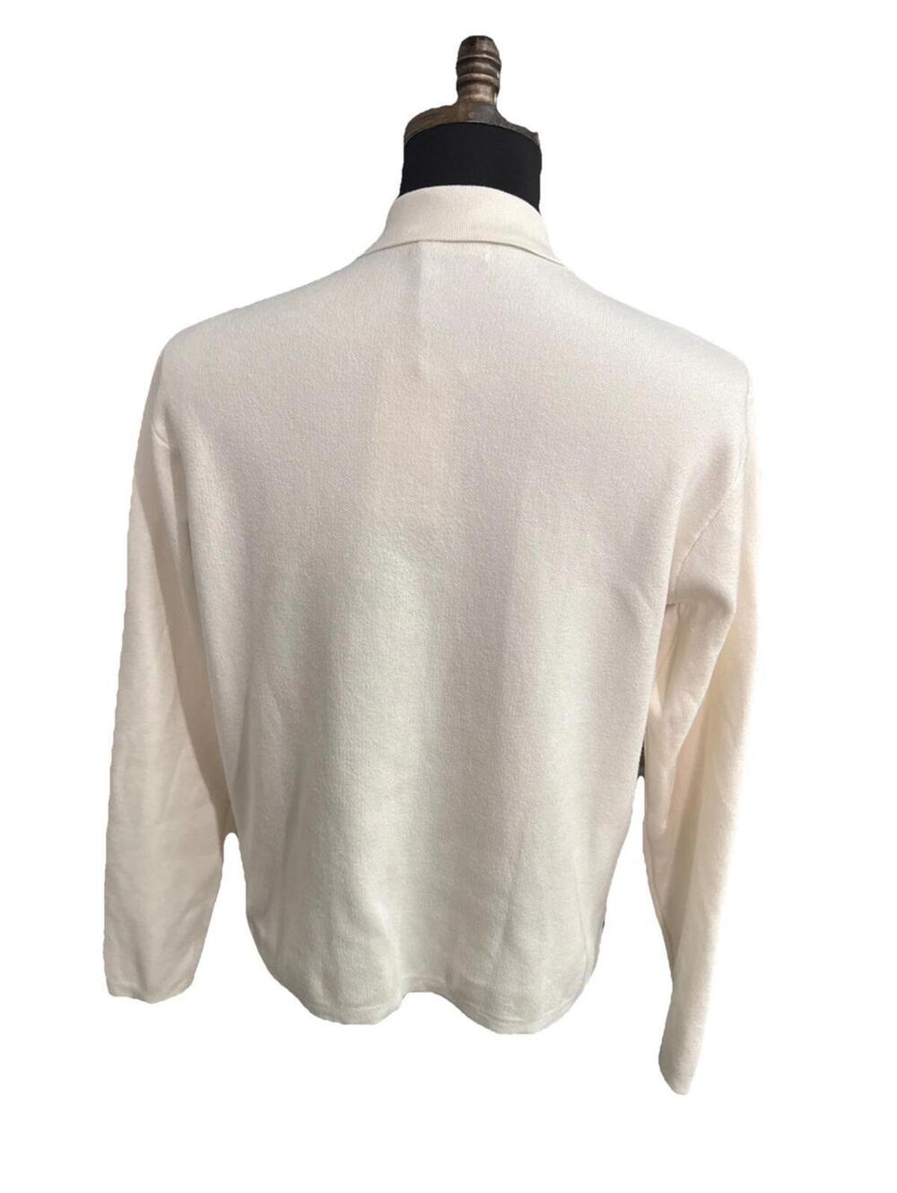 Zara Cream Polo-Neck Knit Sweater - Picture 12 of 14